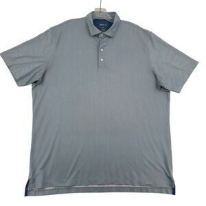 johnnie-O Mens XL Poe Polo Shirt Golf Lake Blue Performance Lightweight Sports